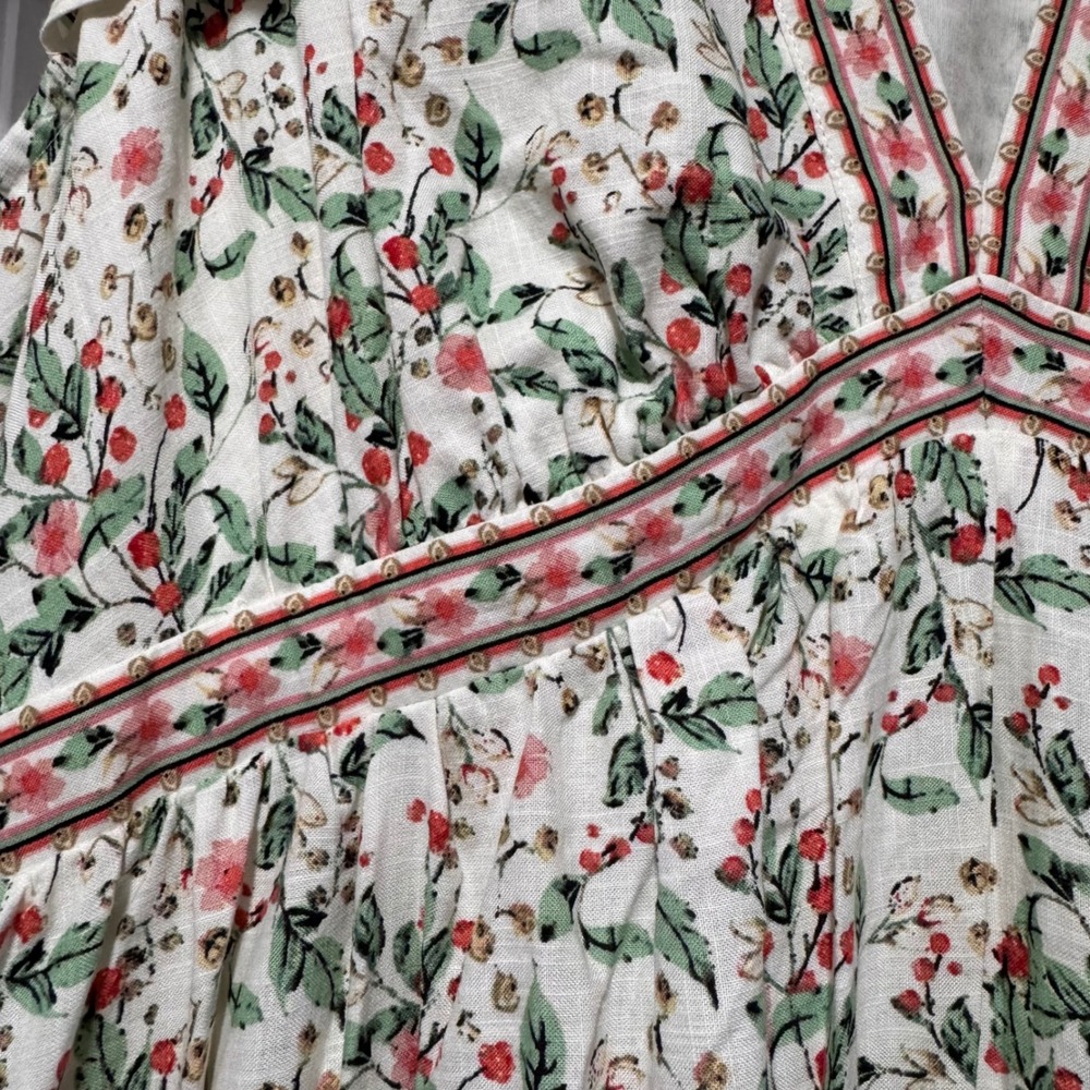 Max Studio London NWT XL Floral Boho Empire Waist Maxi Dress - Picture 7 of 11
